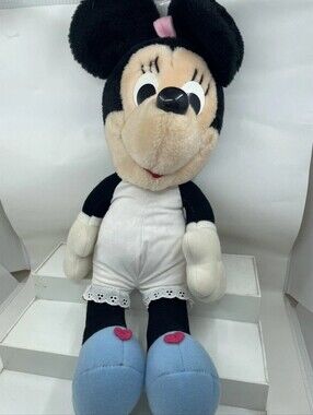 Vintage Hasbro Softies 16” Minnie Mouse Plush Stuffed Figure 80s